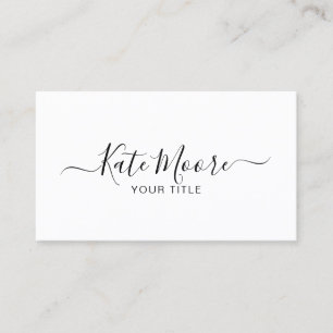 Minimalistische Script Typeface Professional Visitekaartje