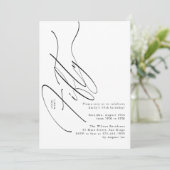 Minimalistische script typografie 50ste verjaardag kaart (Staand voorkant)