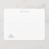 Minimalistische Script Vrijgezellenfeest Recept Ka Informatiekaartje (Achterkant)