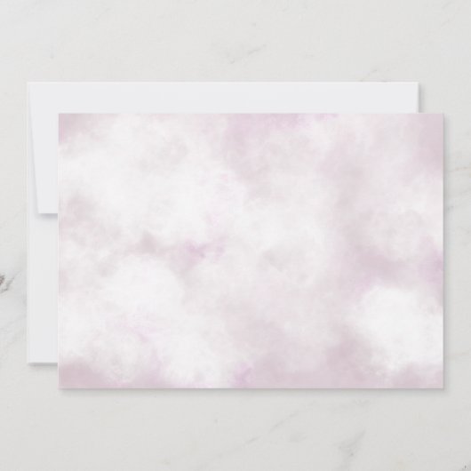 minimalistische scriptfoto bloedige geboorteaankon kaart (Achterkant)