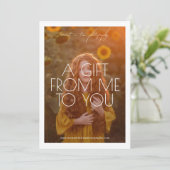 Minimalistische scriptfotografie cadeaubon (Staand voorkant)