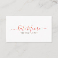 Minimalistische scriptnaam Wedding Planner