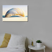 Minimalistische Seashell Ocean Decor Canvas Afdruk
