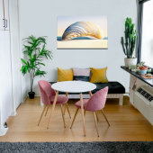 Minimalistische Seashell Ocean Decor Canvas Afdruk