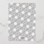 Minimalistische Semicircles Love & Light Hanukkah  Folie Feestdagenkaart (Achterkant)