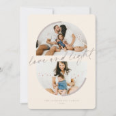 Minimalistische Semicircles Love & Light Hanukkah Kaart (Voorkant)