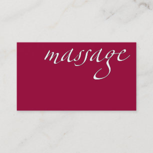 Minimalistische Serene Wellness Massage Profession Visitekaartje