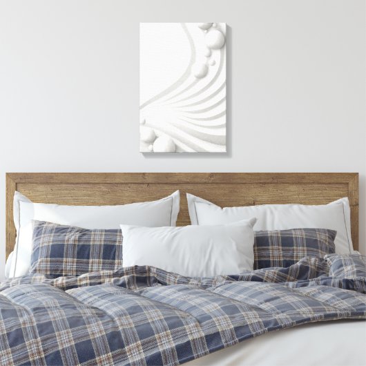 Minimalistische sereniteitssferen Uitgerekt Canvas (Insitu (Slaapkamer))