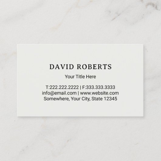 Minimalistische service voor gazonverzorging en -l visitekaartje (Achterkant)