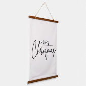 Minimalistische set van 3 kerst Prints Hangend Wandkleed (Gebogen)