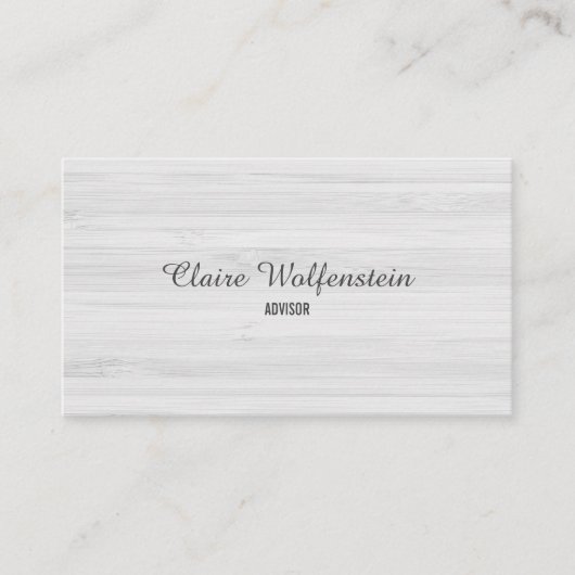 Minimalistische Shabby Chic Professional Visitekaartje (Voorkant)