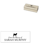 Minimalistische Shiba Inu hond uit de bibliotheek  Rubberstempel (Gestempeld)