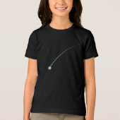 Minimalistische Shooting Star Celestial Night Sky Tri-Blend Shirt (Voorkant)