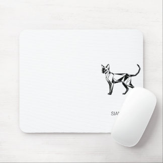 Minimalistische Siamese Kat Geometrische Muismat