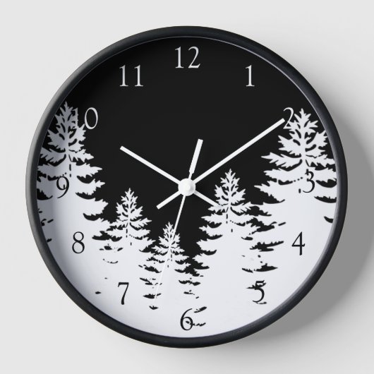 Minimalistische silhouet van dennenboom personalis (Voorkant)