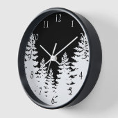 Minimalistische silhouet van dennenboom personalis (Hoek)