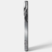 Minimalistische Silver Scroll iPhone 14 Pro Max Ho Case-Mate iPhone Case (Achterkant / Links)