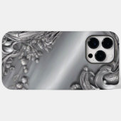 Minimalistische Silver Scroll iPhone 14 Pro Max Ho Case-Mate iPhone Case (Achterkant (horizontaal))