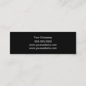 Minimalistische Simple Education Consultant Mini Visitekaartje (Achterkant)