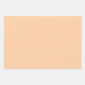 Minimalistische sinaasappel & bruin Effen Kleuren Inpakpapier Vel (Voorkant)