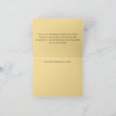 Minimalistische Single Heart Spiral op Butter Yell Bedankkaart (Binnen)
