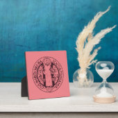 Minimalistische Sint-Benedictusmedaille Symbool Ku Fotoplaat (Insitu)