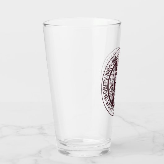 Minimalistische Sint-Benedictusmedaille Symbool Ku Glas (Rechts)