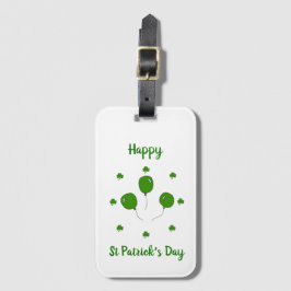 Minimalistische Sint Patrick's Day Luggage T Bagagelabel