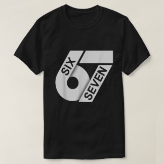 Minimalistische Six Seven 67 Design T-shirt