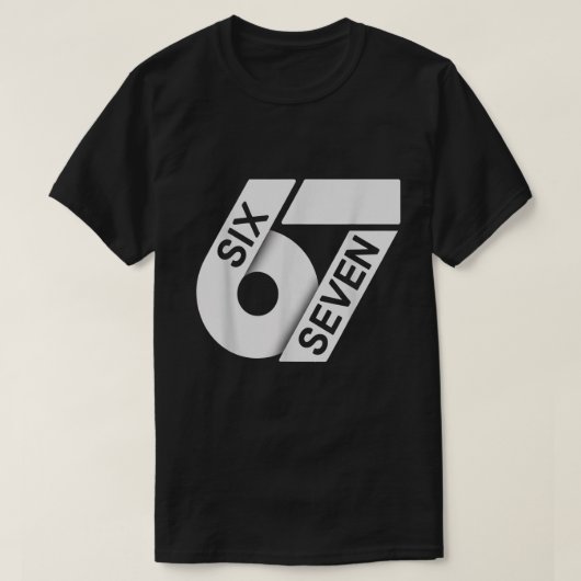 Minimalistische Six Seven 67 Design T-shirt (Design voorkant)