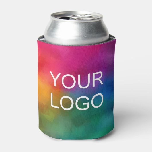 Minimalistische Sjabloon Custom Business Company L Blikjeskoeler (Blikje Voorkant)