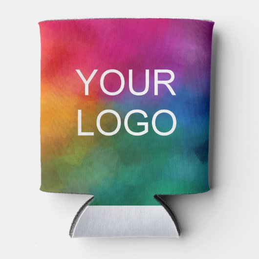 Minimalistische Sjabloon Custom Business Company L Blikjeskoeler (Voorkant)