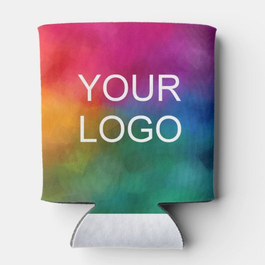 Minimalistische Sjabloon Custom Business Company L Blikjeskoeler (Achterkant)