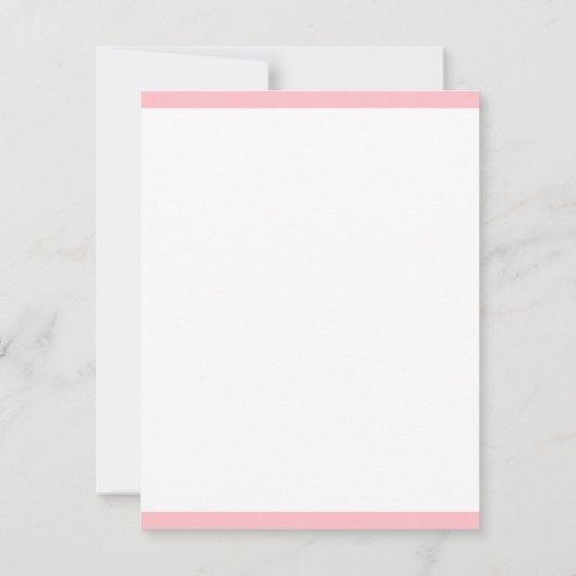 Minimalistische Sjabloon Elegant Blush Roze Monogr (Achterkant)