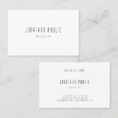 Minimalistische Sjabloon Elegant Professioneel Mod Visitekaartje (Voorkant / Achterkant)