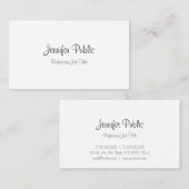 Minimalistische Sjabloon Handgeschreven Script Tek Visitekaartje (Voorkant / Achterkant)