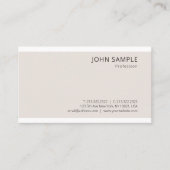 Minimalistische Sjabloon Professional Elegant Cool Visitekaartje (Voorkant)