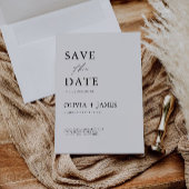 Minimalistische Sjabloon Save the Date Kaart