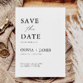 Minimalistische Sjabloon Save the Date Kaart