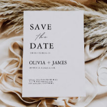 Minimalistische Sjabloon Save the Date