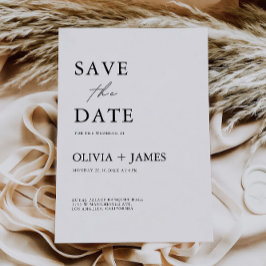 Minimalistische Sjabloon Save the Date Kaart