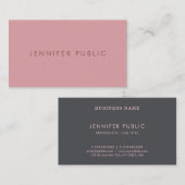 Minimalistische Sjabloon Trend Kleuren Modern Eleg Visitekaartje (Voorkant / Achterkant)