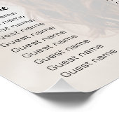 Minimalistische Sjabloon van de huwelijkszitting Perfect Poster (Hoek)