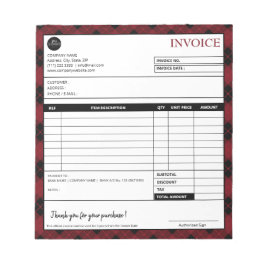 Minimalistische Sjabloon voor geplakte zakelijke f Notitieblok