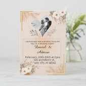 Minimalistische Sjabloon voor het uitnodigen van e Kaart (Staand voorkant)