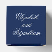 Minimalistische Sketched Love Swans bruiloft Bedankdoosjes (Bovenkant)