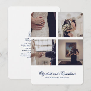Minimalistische Sketched Love Swans bruiloft Bedankkaart