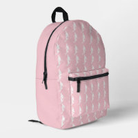 Minimalistische skiërs Winterpatroon Roze