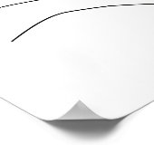 Minimalistische Sleeping Child Line Art Poster (Hoek)