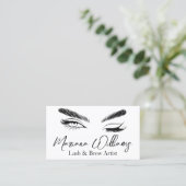 minimalistische slet en borduurwerk van kunstenaar visitekaartje (Staand voorkant)